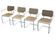 Set of 4 Cesca chairs model B64 with armrests Cesca Marcel breuer design