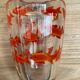 Vase en verre avec inclusions poissons