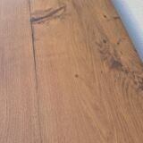 Table de Ferme en chêne massif 19éme, un tiroir piètement fuseau 1m49