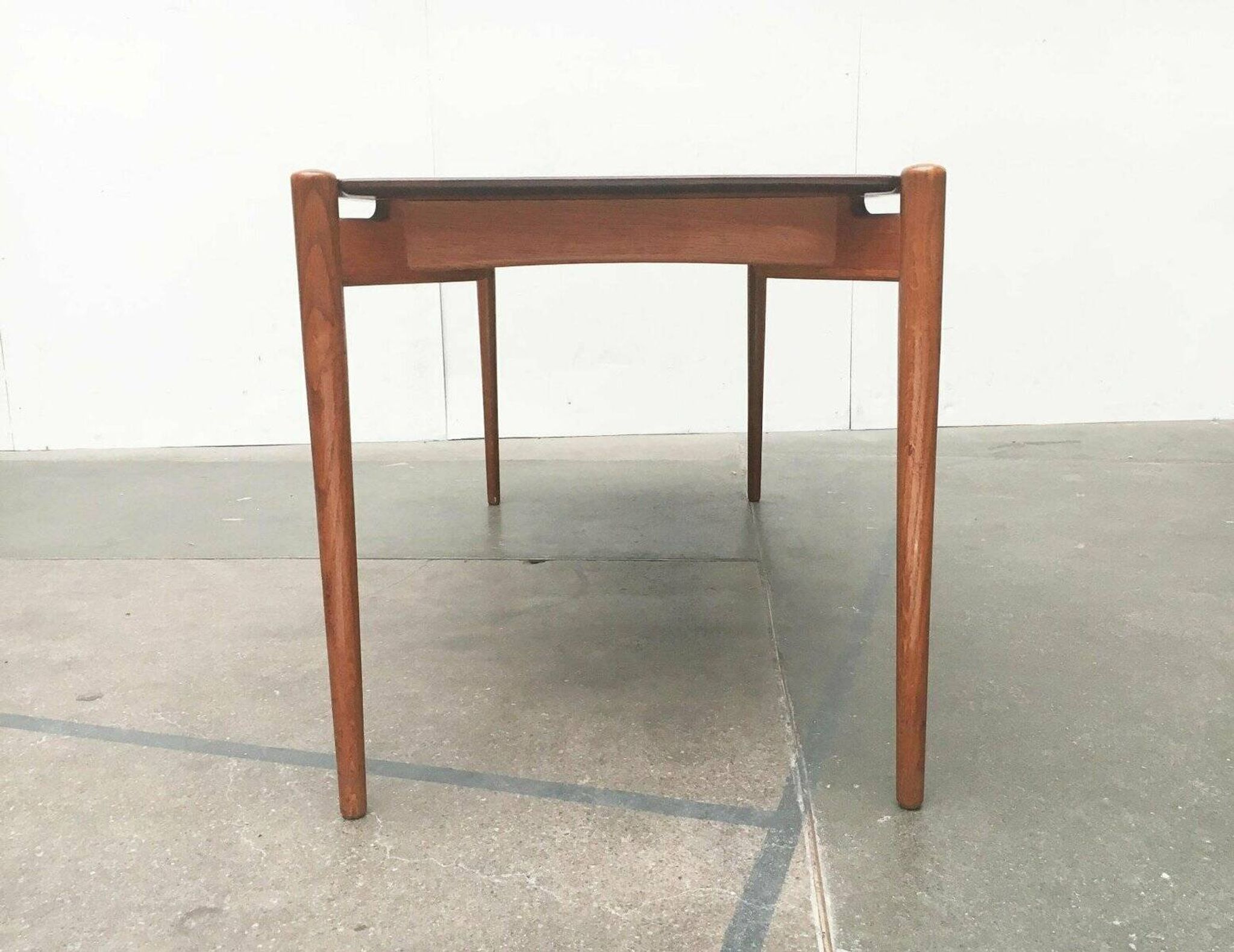 Mid-Century German coffee table series 400 in teak by Hartmut Lohmeyer for Wilkhahn, 1950s.