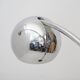 3-arm floor lamp in chromed metal, 1970s