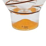 Nybro - Suède - Fait main - vase pendule - verre - cristal - années 1990