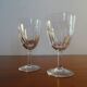 2 old white wine glasses Baccarat crystal model CASSINO - 12 cm