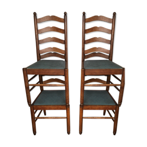 Lot de 4 chaises en chêne