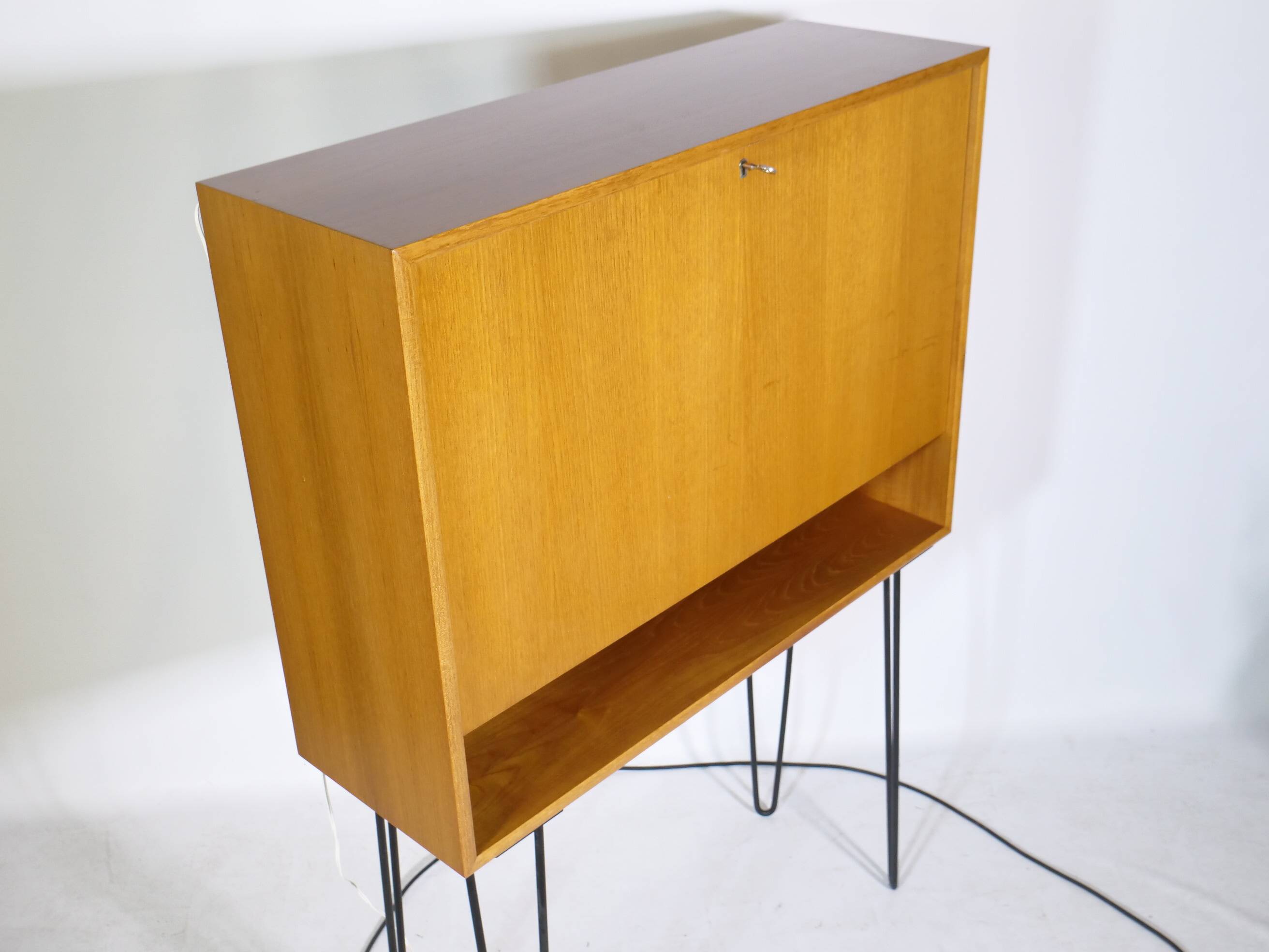 Teak secretary highboard from WK Möbel, 1960s