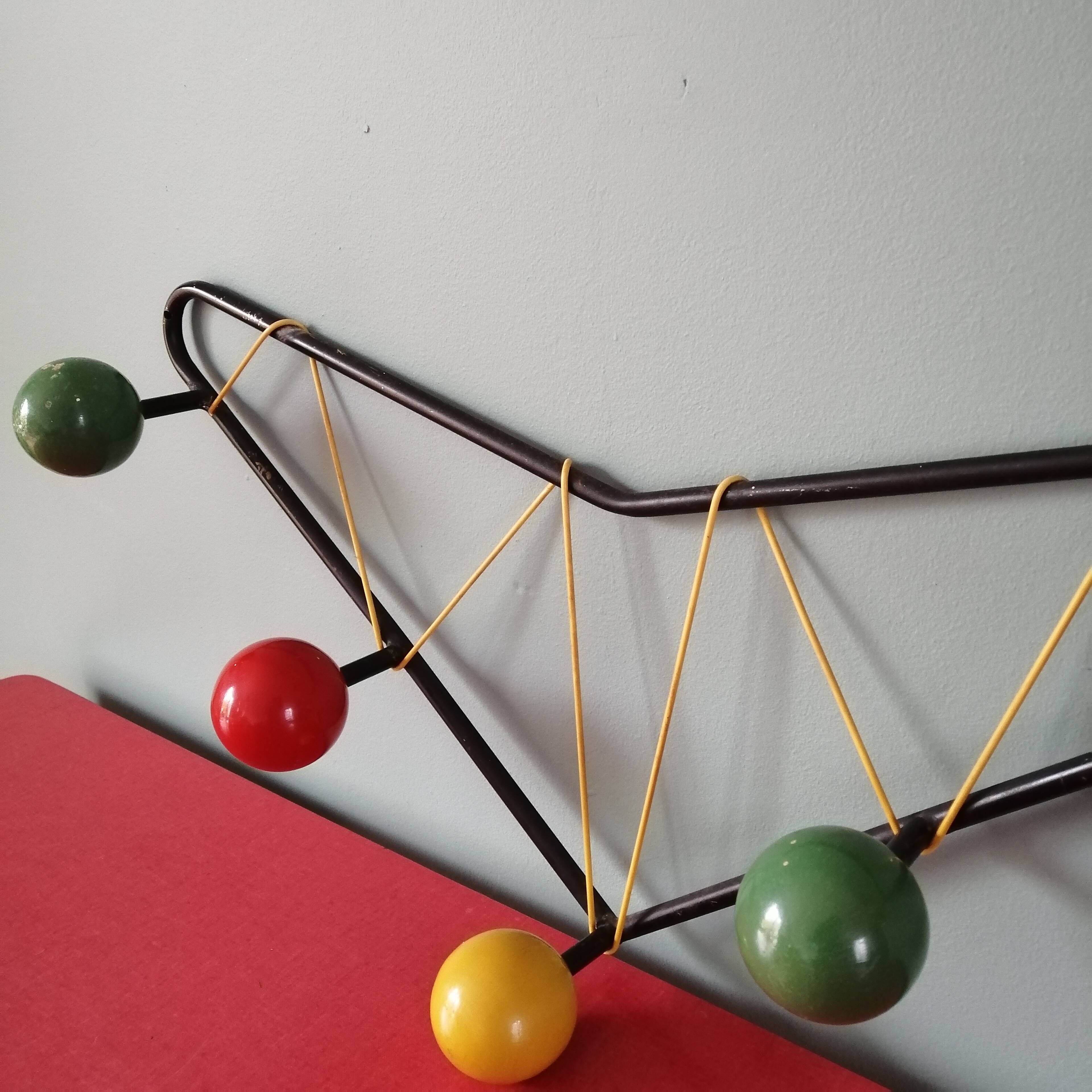 Wall coat rack 60s