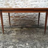 Table scandinave à deux allonges