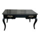 Louis XV Style Flat Desk Black Lacquered 19th Century
