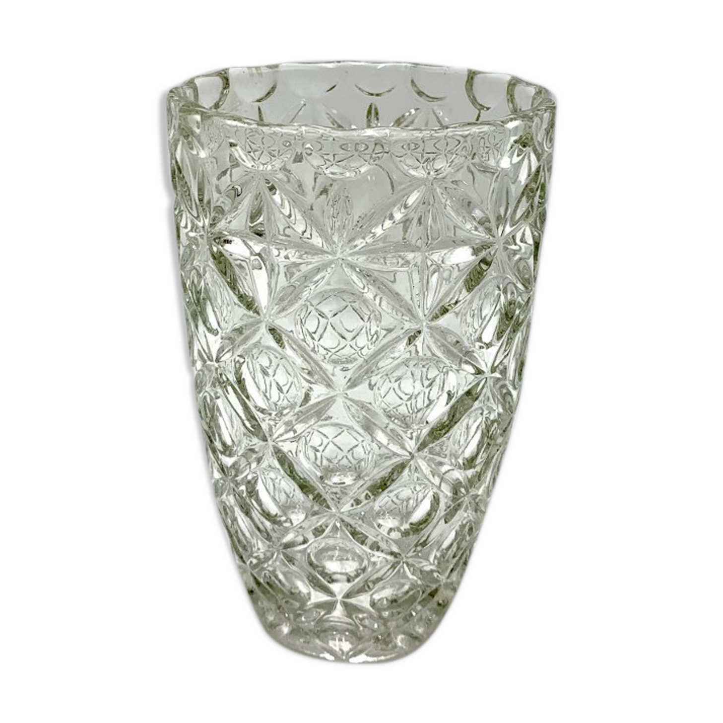 Glass Vase, Poland, 1960s