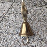 Chandelier suspension 6 branches tulips vintage glass 50 60