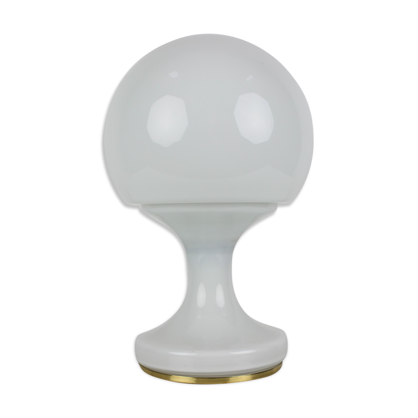 Mid-century all glass table lamp/ Osvětlovací sklo Valašské Meziříčí, 1970's.