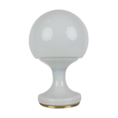 Lampe de table tout en verre du milieu du siècle / Osvětlovací sklo Valašské Meziříčí, années 1970.