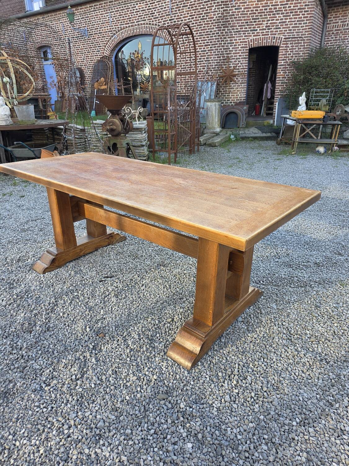 Oak farmhouse table