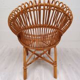 Vintage rattan armchair 1960