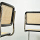 Set of 4 Cesca tubular frame cantilever dining chairs, Italy 1990s