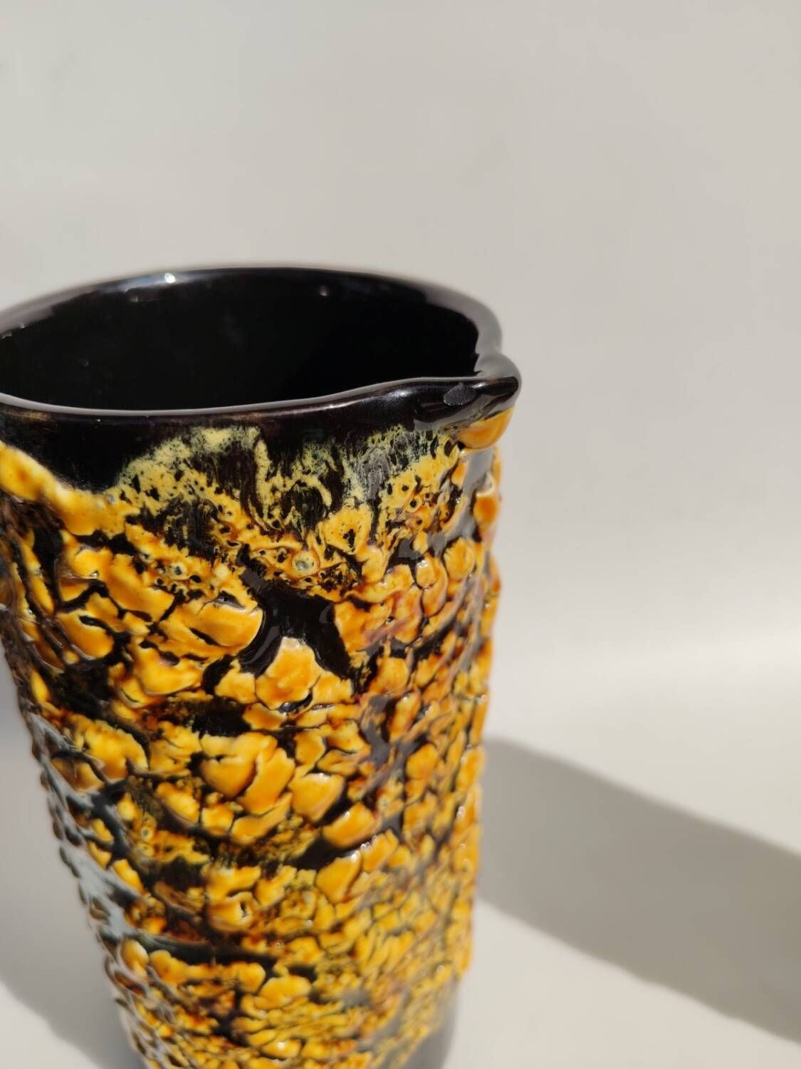 Rare ceramic beer service from Vallauris, created by LUC. 1960s.