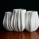 Vase blanc en céramique design Sia