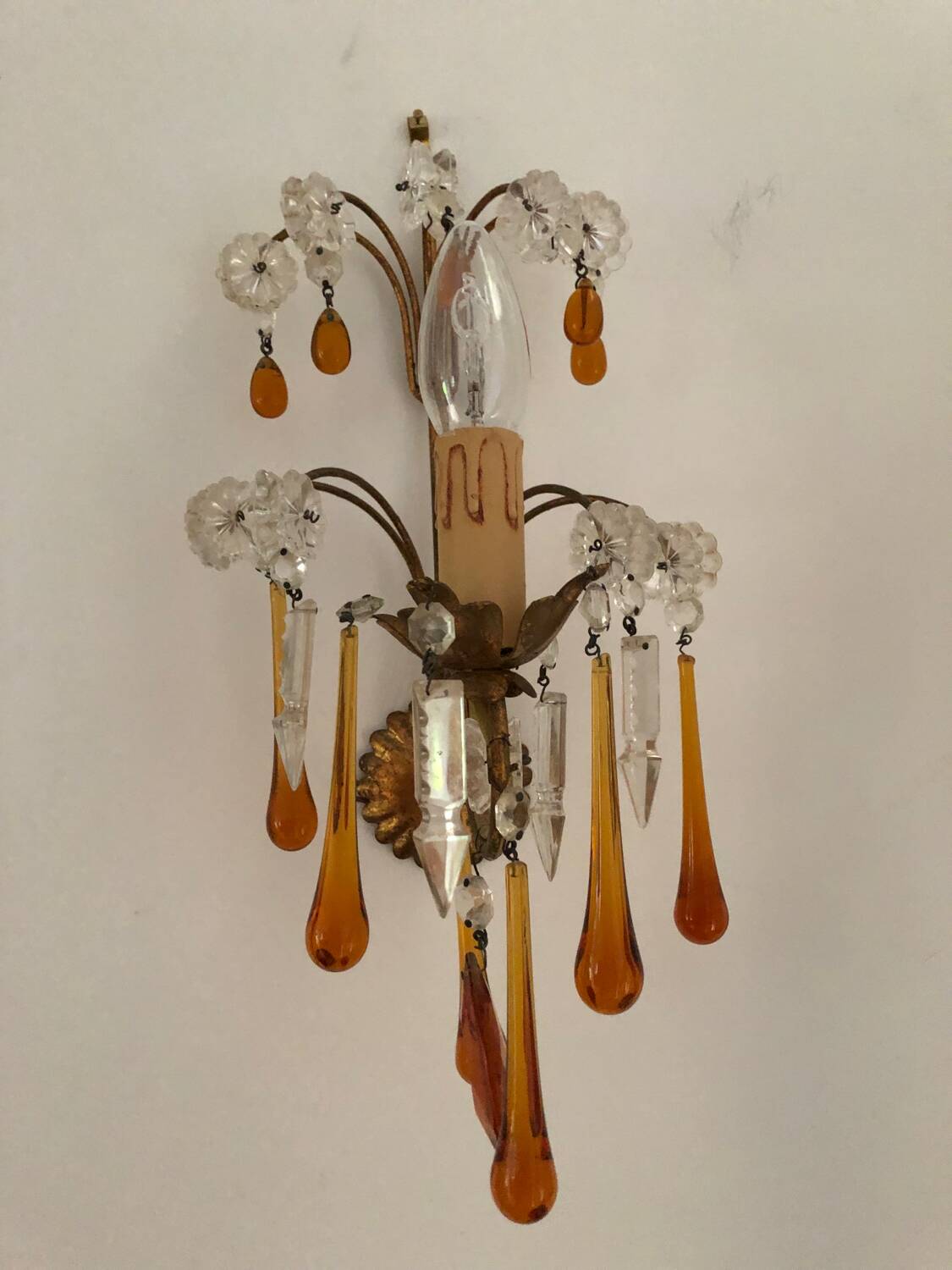 Tassel wall lights x3