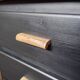 5-drawer chest of drawers with compass feet