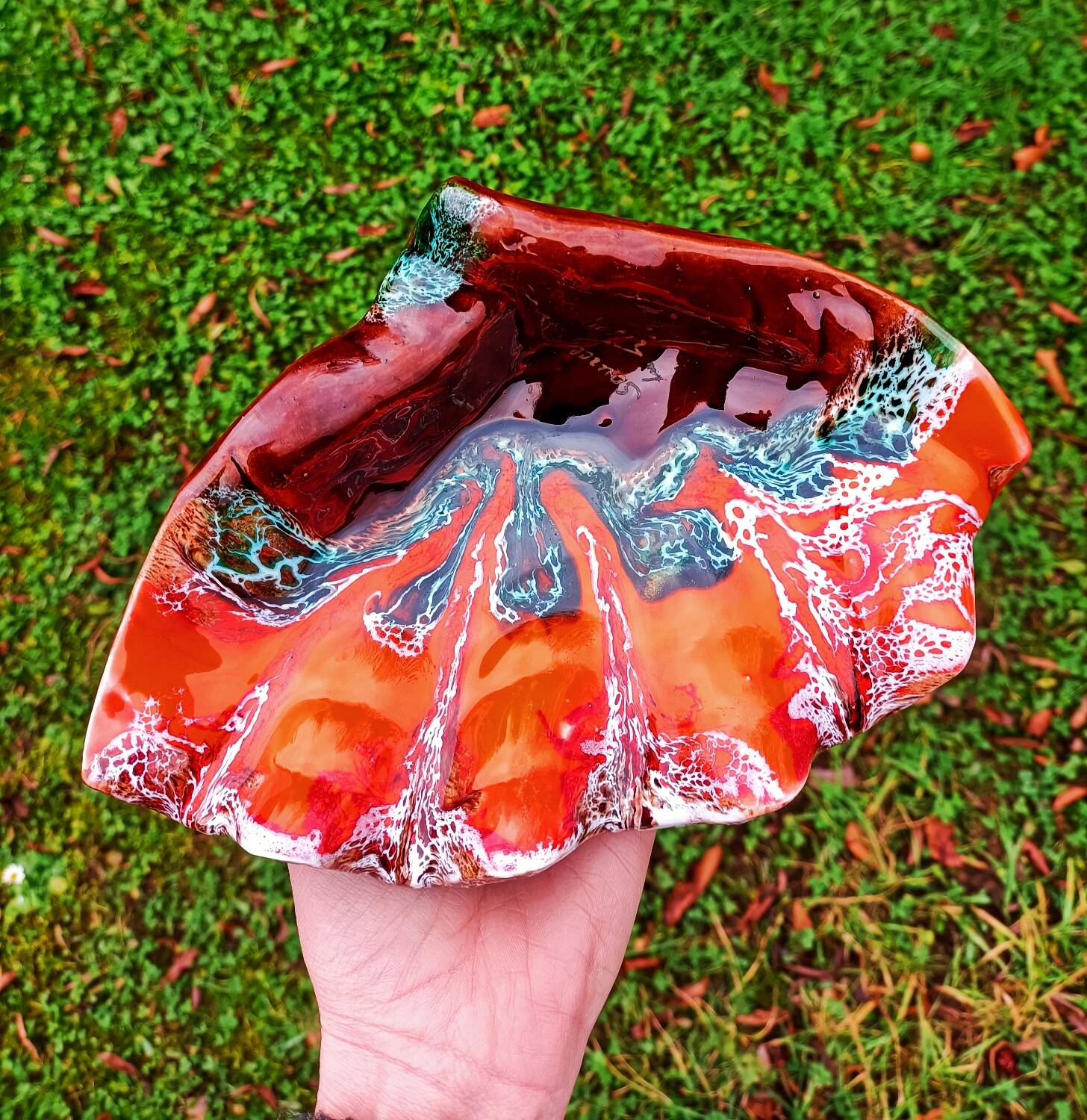 Retro ceramic ashtray