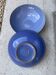 Set of 2 Montgolfier Blue Stoneware Deep Plates