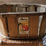 Storage box wooden slats crate Morocco Ougar 20 L