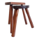 Antic Rustic Wabisabi Tripod Wooden Stools/ Accent Tables, France, Early 20th-C.