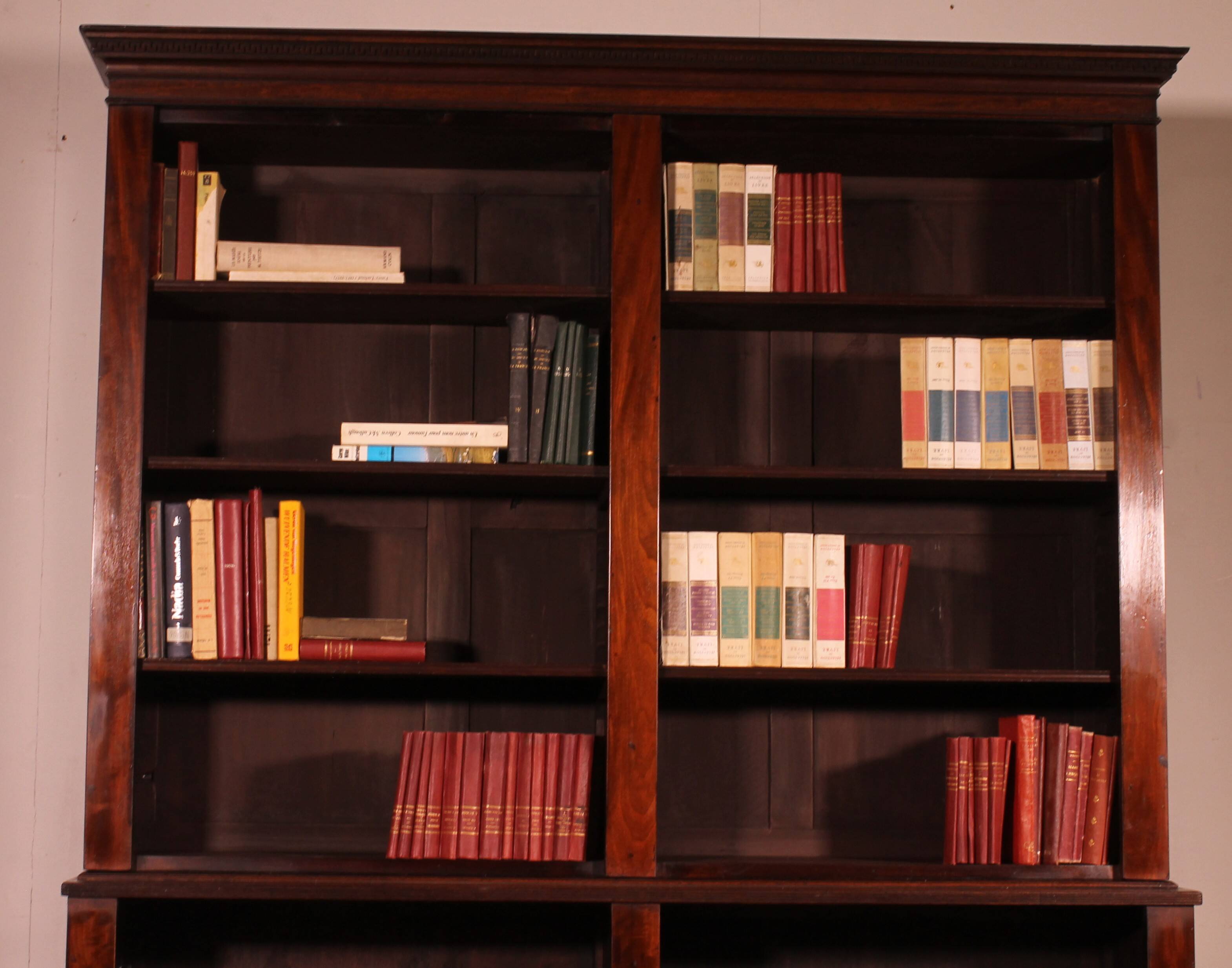 large open mahogany library - 18th century Georgian period