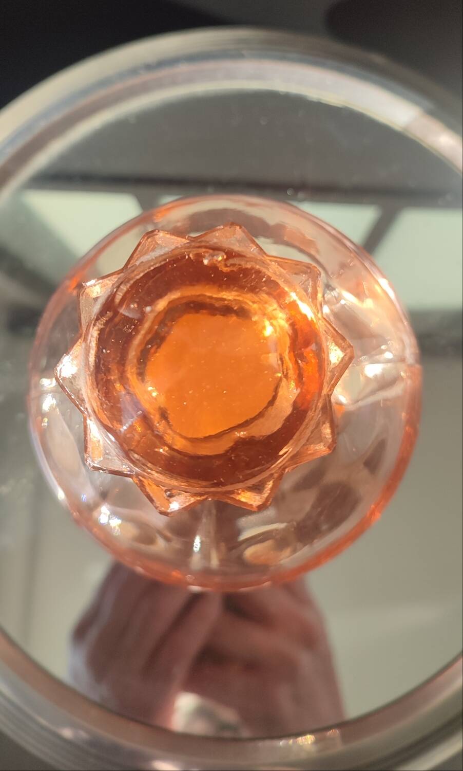 Art Deco Rosaline Glass Carafe (1930-1940)