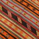 6x11 Pumpkin Orange Striped Turkish Vintage Kilim Rug, 182x320Cm