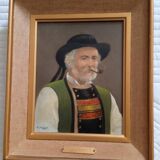 Portrait huile sur toile
