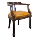 Empire style armchair in mahogany veneer