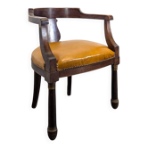Fauteuil de style Empire en placage acajou