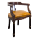 Empire style armchair in mahogany veneer