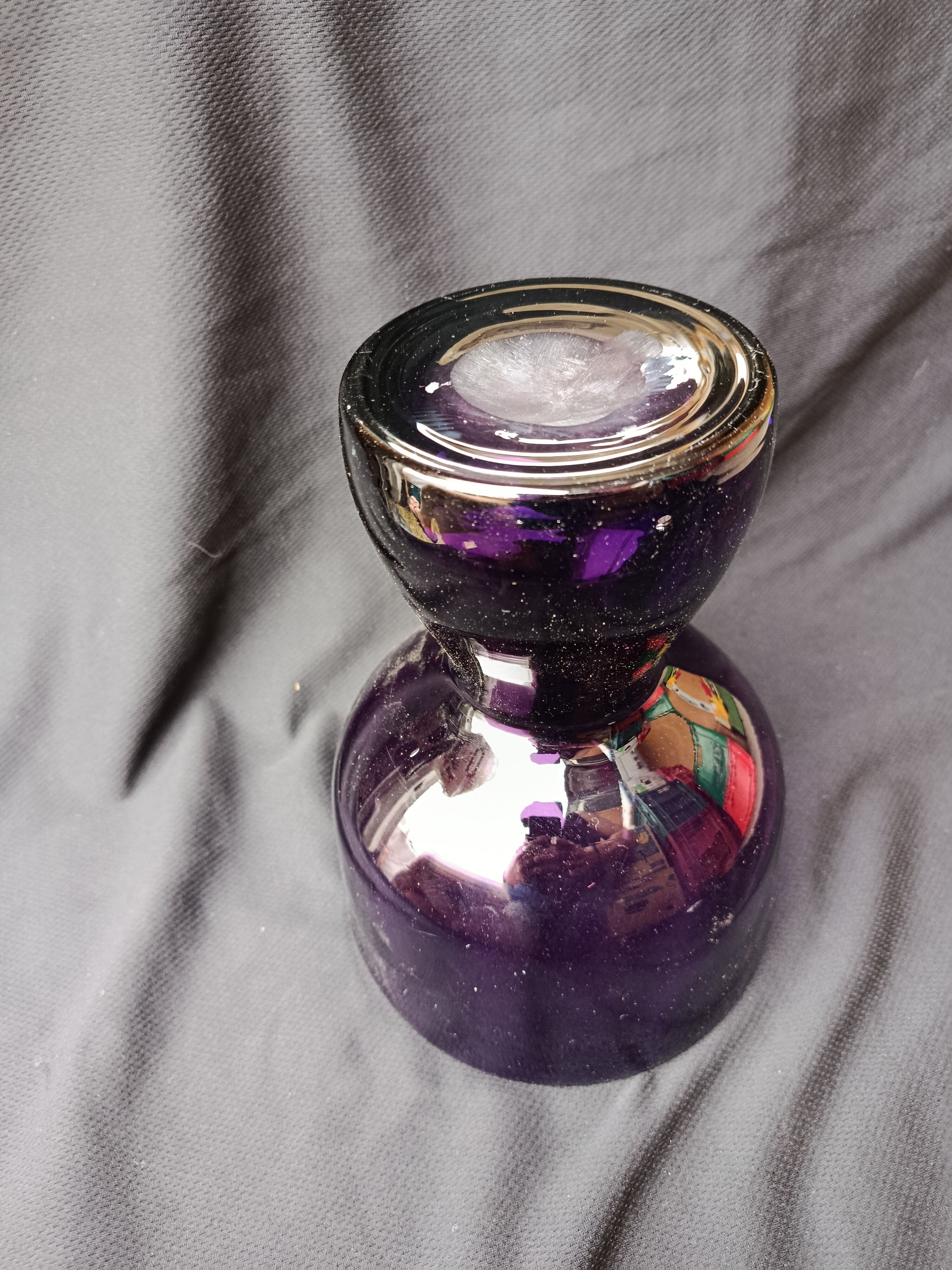 Purple glass vase