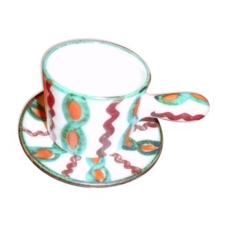 Cup and under cup Vallauris A. Fazio