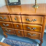 Louis XV style mid-century chest of drawers