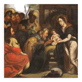 Tableau religieux Adoration des Mages du XVIIIe siècle