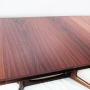 Dining table in rosewood with extensions of Danish design by Gudme Furniture, 1960s