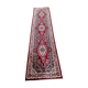 Burgundy wool hallway rug Saphir 85x350cm