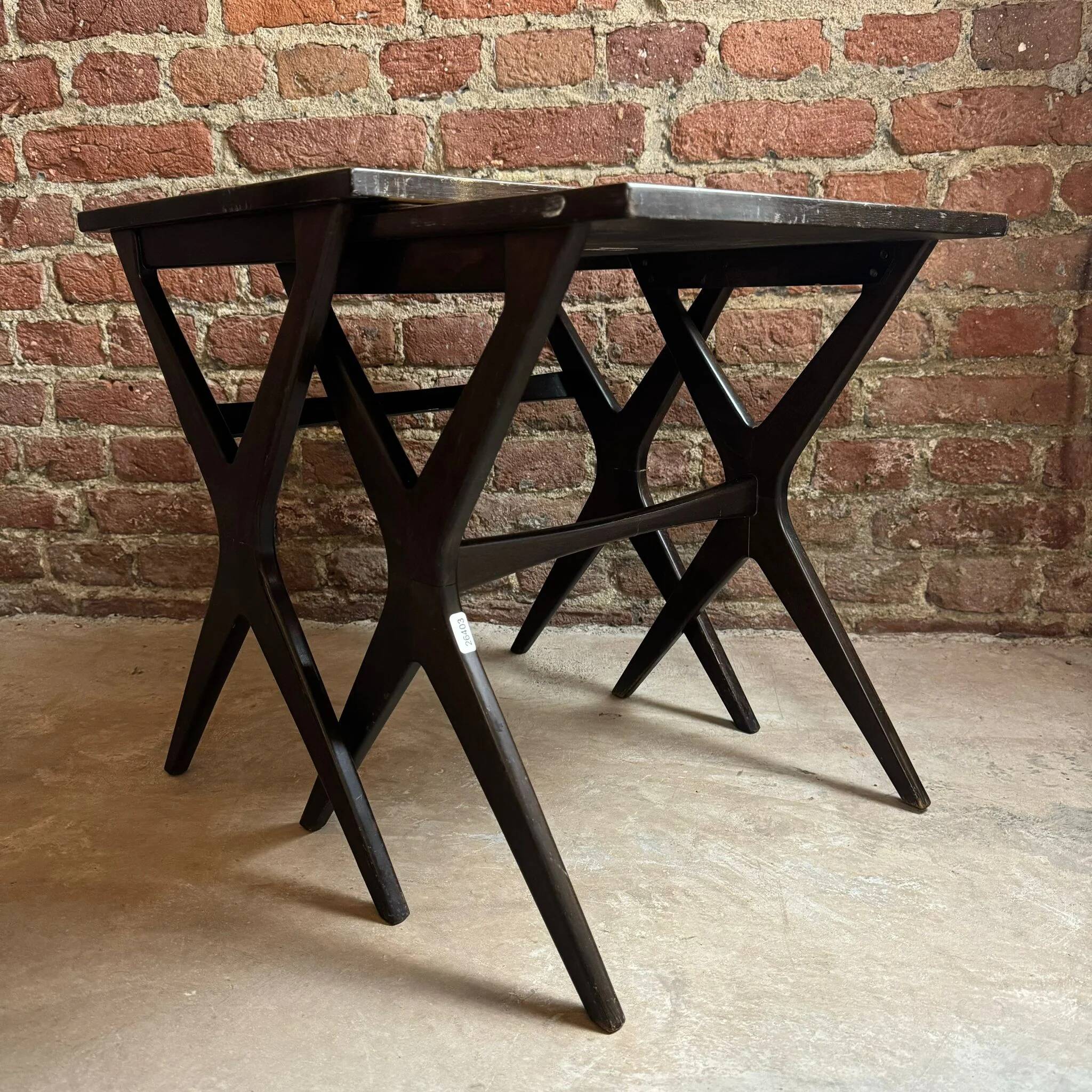 Nesting tables in rosewood, Denmark 1960