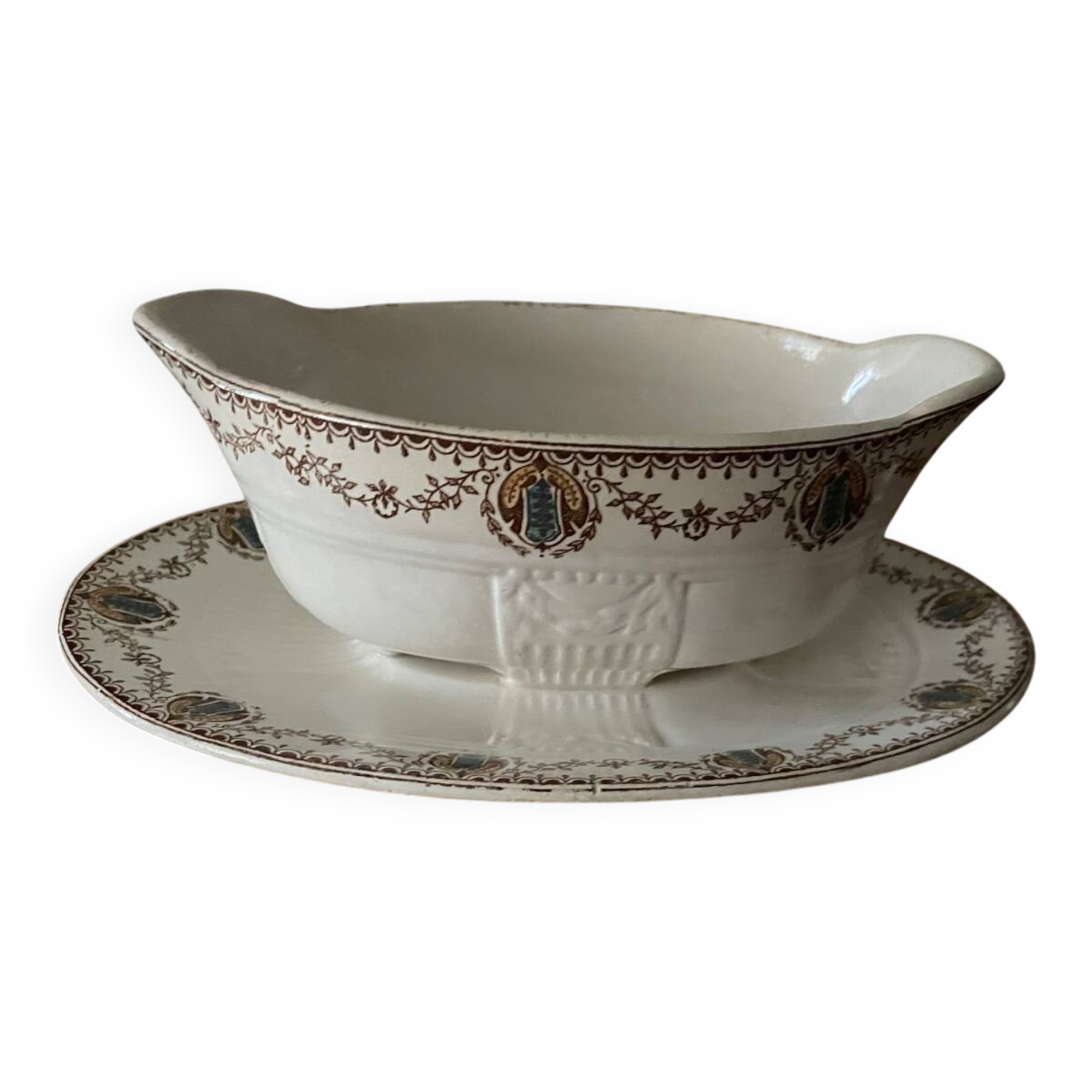 Clairefontaine ironstone gravy boat