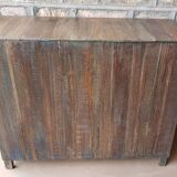 Ancient tribal buffet in Burmese teak