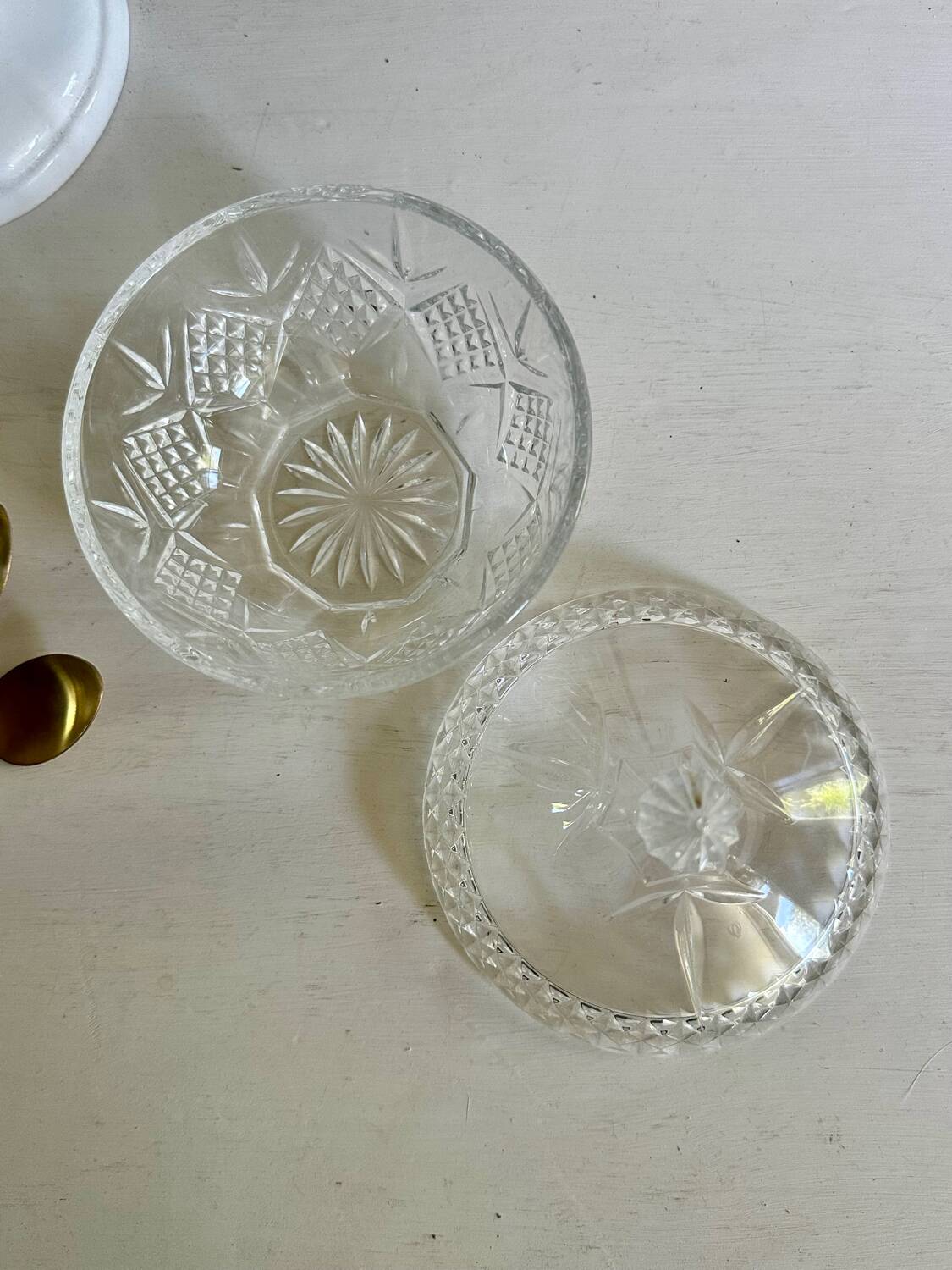 Small glass candy dish