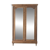Large antique mirrored wardrobe (renovated)