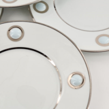 Suite of 6 limoges porcelain dessert plates