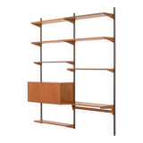 Kai Kristiansen teak wall unit with a hidden desk for FM Mobler