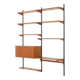 Kai Kristiansen teak wall unit with a hidden desk for FM Mobler