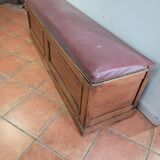 Old oak chest bench