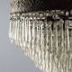 Antique Empire-style chandelier in glass and metal, Italy, 20th century